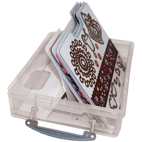 Zutter Magnetic Die & Stamp Storage Case 14.5"X10.25"X3.75" Clear