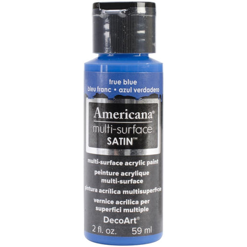 Americana Multi-Surface Satin Acrylic Paint 2oz - True Blue
