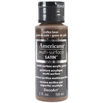 Americana Multi-Surface Satin Acrylic Paint 2oz - Coffee Bean