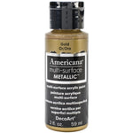 DecoArt Americana Multi-Surface Metallic Acrylic Paint 2oz - Gold