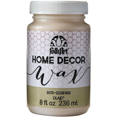 FolkArt Home Decor Wax Sealer 8oz - Clear
