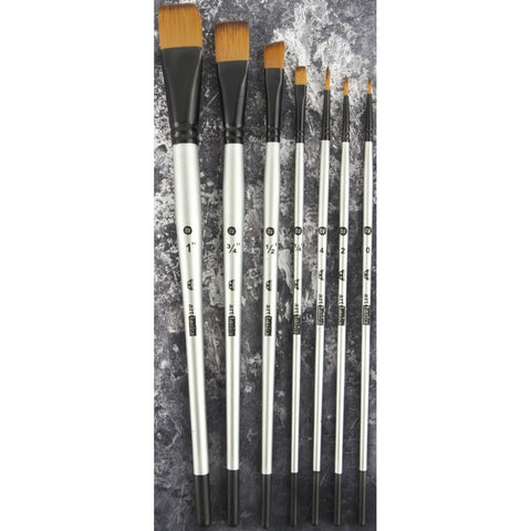 Finnabair Art Basics Brush Set 7/Pkg Sizes: 0, 2, 4, 1/4, 1/2, 3/4, 1