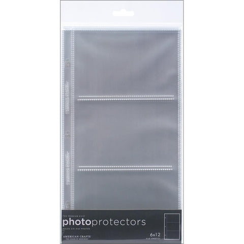 American Crafts Page Protectors Side-Loading 6"X12" 10/Pkg