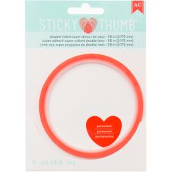 Sticky Thumb Double-Sided Super Sticky Red Tape - VARIOUS SIZES