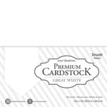 Core'dinations Value Pack Smooth Cardstock 12"X12" 20/Pkg Great White