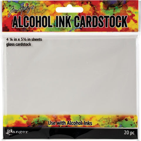 Tim Holtz Alcohol Ink Cardstock 20/Pkg 4.25"X5.5"
