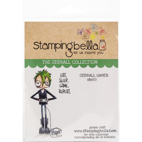 Stamping Bella Cling Stamps Oddball Gamer