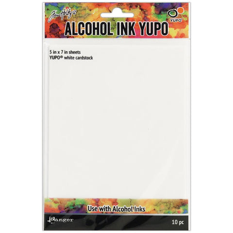 Tim Holtz Alcohol Ink White cardstock  Yupo Paper 10/pkg 5x7