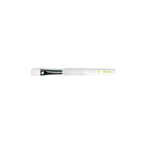 Soft-Grip White Taklon Bright Brush Size 4