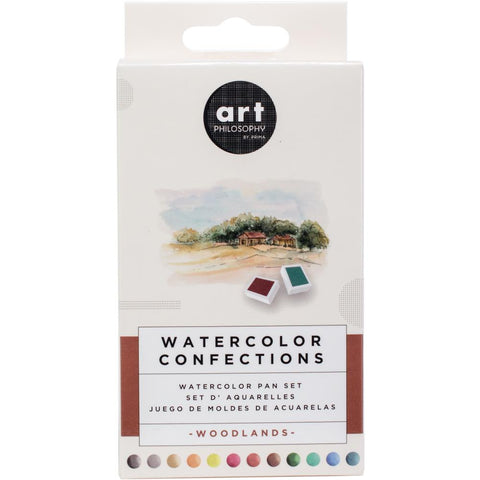 Prima Watercolor Confections Watercolor Pans 12/Pkg - Woodlands