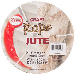 Jute Craft Rope .375"X100' Natural