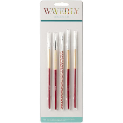 Waverly Brushes Detailing Set 5/Pkg