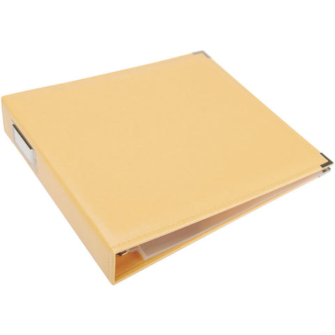 We R Classic Leather D-Ring Album 12"X12" Buttercup