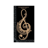 Scrapaholics Laser Cut Chipboard 1.8mm Thick - Piano Treble Clef