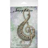Scrapaholics Laser Cut Chipboard 1.8mm Thick - Piano Treble Clef