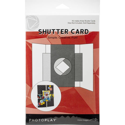 Photoplay Shutter Card 3/Pkg Makes 3