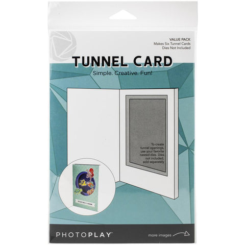 Photoplay Tunnel Cards 6/Pkg Makes 6
