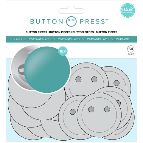 We R Memory Keepers Button Press Refill Pack 18/Pkg - Large (58mm)