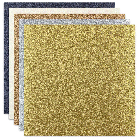 ETC Papers Non-Shed Glitter Cardstock 12"X12" 10/Pkg Metallics