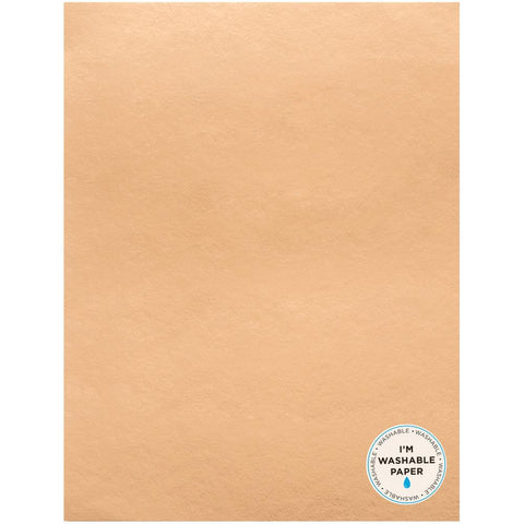 American Crafts Washable Faux Leather Paper 8.5"X11" - Rose Gold