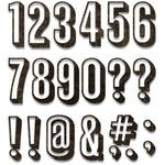 Sizzix Thinlits Dies By Tim Holtz 21/Pkg Alphanumeric, Shadow Numbers