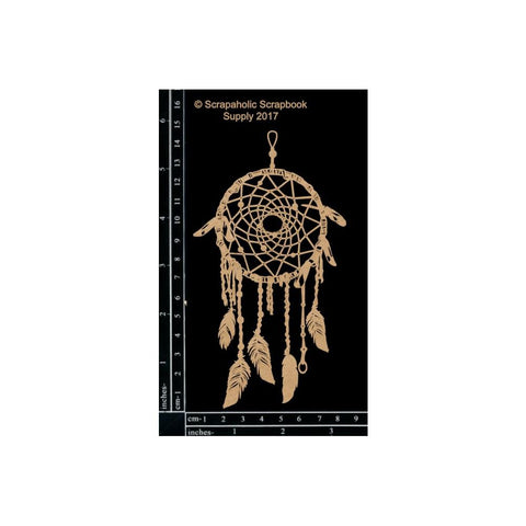 LC Scrapaholics Laser Cut Chipboard 1.8mm Thick Dream Catcher Small, 6"X3.25"