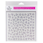 My Favorite Things Lots of Heart - Premium Stencil 6"X6"