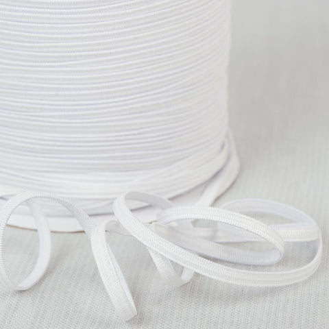 S White Knit Elastic 5mm - Sold by the yard (priced per yard)