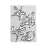 Elizabeth Crafts Clear Stamps Water Creatures - Art Journal