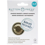 S25 We R Memory Keepers Button Press Adhesive Magnets 6/Pkg