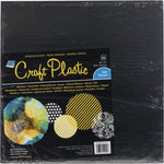 Grafix Craft Plastic Sheets 12"X12" 25/Pkg Opaque Black .010