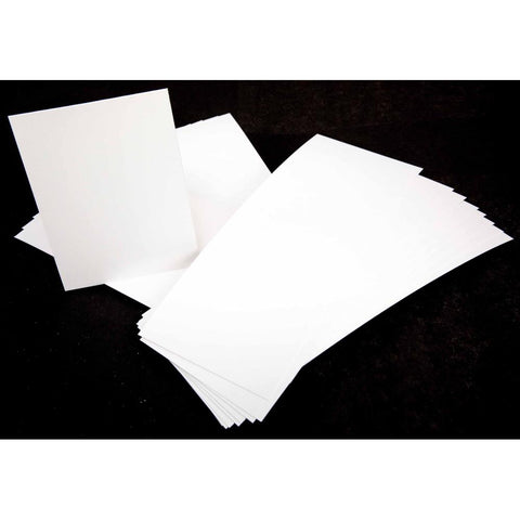 Maker Forte 110lbs Cover Cardstock 4.25"X11" 20/Pkg Ultra White -Top Fold Card Bases