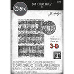 S20 Sizzix 3D Texture Fades Embossing Folder By Tim Holtz Typewriter