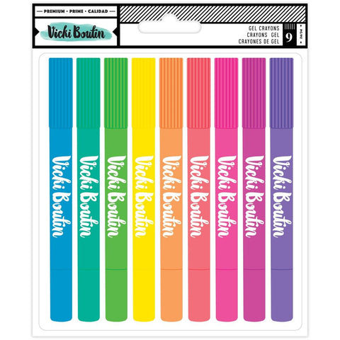 Vicki Boutin Mixed Media Gel Crayons 9/Pkg Multicolor