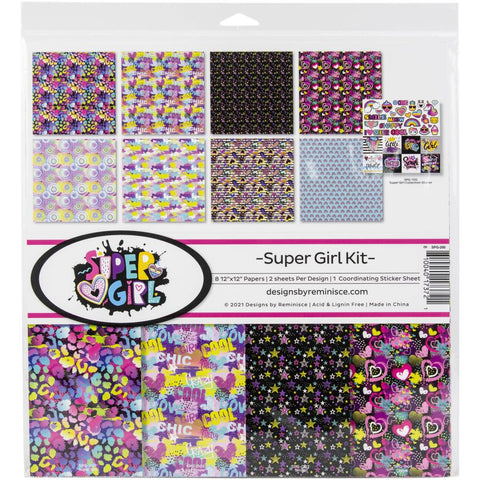 Reminisce Collection Kit 12"X12" Super Girl