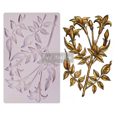 Prima Marketing Re-Design Mould 5"X8"X8mm Lily Flowers
