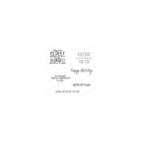 Stamping Bella Cling Stamps Happy Birthday To You Sentiment Set