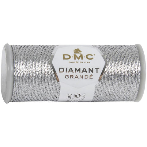 DMC Diamant Grande Metallic Thread 21.8yd Dark Silver