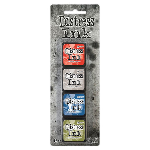 Tim Holtz Distress Mini Ink Pads 4/Pkg Kit 5