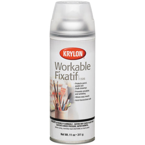 Krylon Workable Fixatif Aerosol Spray 11oz