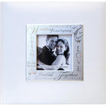 MBI Fabric Expressions Photo Album 8.5"X8.5" Wedding - White