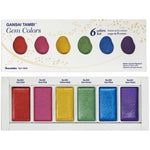 Kuretake Gansai Tambi 6 Color Set Gem Colors