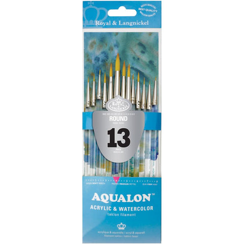 Royal Langnickel Aqualon Value Pack Brush Set Round 13/Pkg