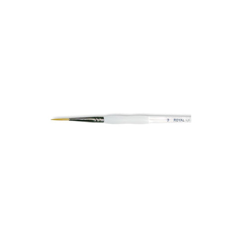Royal Langnickel Soft-Grip Golden Taklon Short Liner Brush Size 5/0