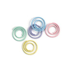 Creative Impressions Mini Painted Metal Spiral Clips .5" 25/Pkg Pastel
