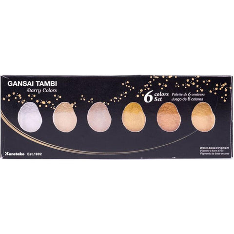 Kuretake Gansai Tambi 6 Color Set Starry Colors