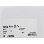 Leader A6 Envelopes (4.75"X6.5") 50/Pkg White