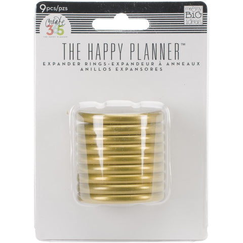 Happy Planner Discs 1.75" 9/Pkg Gold