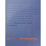 Stonehenge Aqua Block Coldpress Pad 10"X14" 15 Sheets/Pkg White 140lb