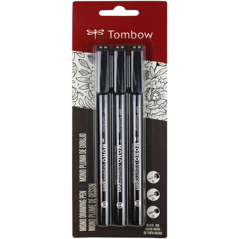Tombow MONO Drawing Pens 3/Pkg
